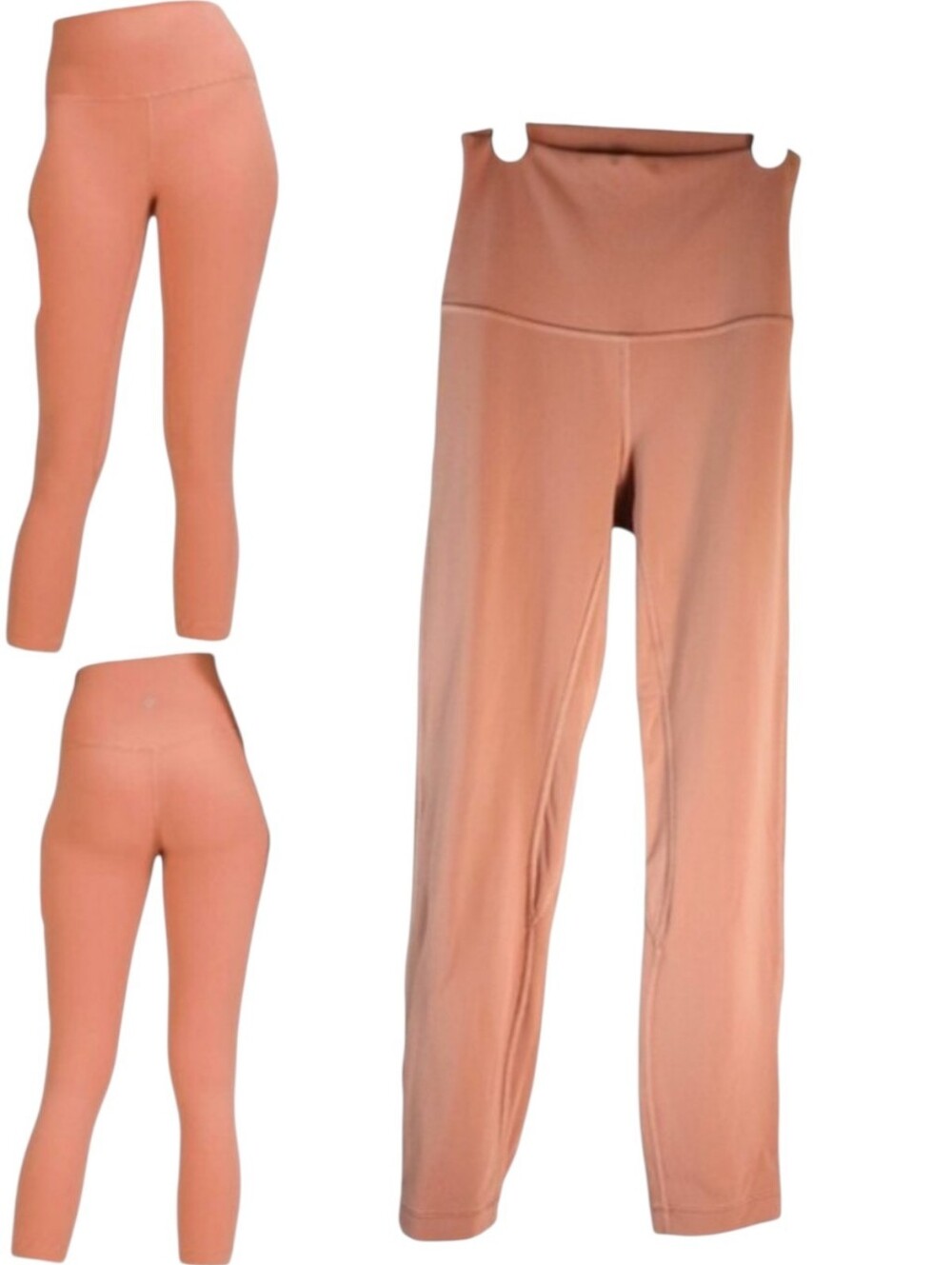 Lululemon Womens Align High Rise Crop 23 Pink Savannah Nulu Yoga Leggings Size 2